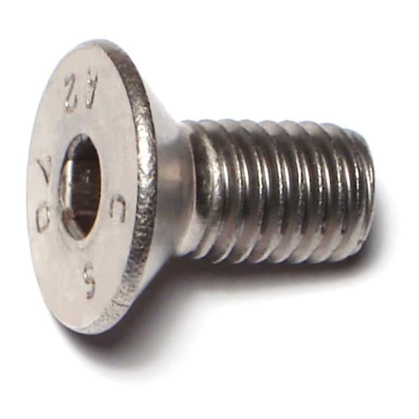 Midwest Fastener M10-1.50 Socket Head Cap Screw, Flat, Plain Stainless Steel, 20 mm Length, 5 PK 77067 - main